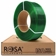 Náplň vlákna PETG ROSA 3D 1,75mm Pure Green Tr. Náplň vlákna PETG ROSA 3D 1,75mm Pure Green Tr.