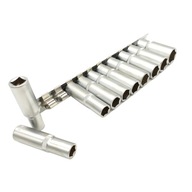 ZÁSUVKOVÉ KĽÚČE 3/8 DLHÉ 8-19mm 10 kusov ZÁSUVKY ZÁSUVKOVÉ KĽÚČE 3/8 DLHÉ 8-19mm 10 kusov ZÁSUVKY