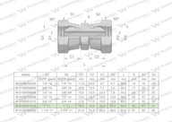 Inch AA 1" hydraulický konektor BSP Waryński Inch AA 1" hydraulický konektor BSP Waryński