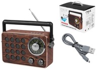 Štýlové prenosné retro Bluetooth USB rádio.Drevené Štýlové prenosné retro Bluetooth USB rádio.Drevené
