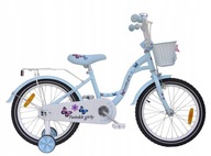 18 palcový bicykel TWINKLE GIRLY Butterflies Light BLUE