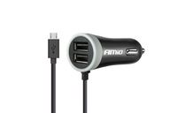 AMIO AUTONABÍJAČKA microUSB + 2x USB 2.4A AMIO AUTONABÍJAČKA microUSB + 2x USB 2.4A