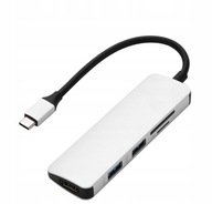 HUB ADAPTÉR USB-A TYP-C USB-C HDMI MICRO SD / TF
