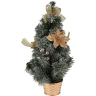 Ozdobný vianočný stromček ZLATÝ ČREVNÍK 50 cm