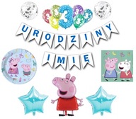 Sada balónikov Peppa Pig 3. narodeniny Ľubovoľné meno Sada balónikov Peppa Pig 3. narodeniny Ľubovoľné meno