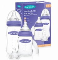 LANSINOH SET FĽAŠE 240ml + 160ml + cumlík