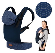 MoMi Collet tmavomodrý ergonomický nosič pre deti