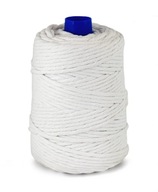 Bavlnená šnúrka pre MACRAME 5mm 100m / biela Bavlnená šnúrka pre MACRAME 5mm 100m / biela