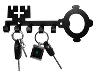 Vešiak držiak na šaty háčik na kľúče KEY BLACK Vešiak držiak na šaty háčik na kľúče KEY BLACK