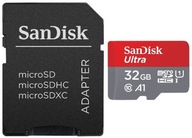 MICRO SD SANDISK KARTA 32GB ULTRA 120MB/s + adaptér