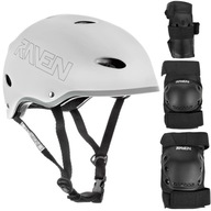 RAVEN Set prilba F511 šedá M + chrániče M RAVEN Set prilba F511 šedá M + chrániče M