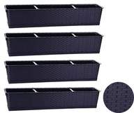 4x ISR700P balkónový box, 70cm kvetináč 4x ISR700P balkónový box, 70cm kvetináč
