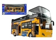 DVOJPOSLAŽNÝ AUTOBUS 1:32 ŽLTÝ DVOJPOSLAŽNÝ AUTOBUS 1:32 ŽLTÝ