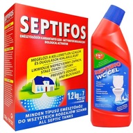 SEPTIFOS 1,2kg + WC gél 750ml septik čistička odpadových vôd