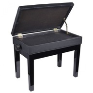Klavírna lavica MS BENCH 2 BK s otvoreným sedadlom