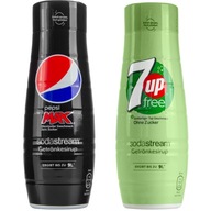 2x SODASTREAM SIRUP 7UP ZERO PEPSI MAX 2x SODASTREAM SIRUP 7UP ZERO PEPSI MAX