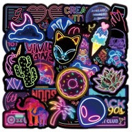 SADA VODEODOLNÝCH NÁLEPOK MIX NEON ČIERNA 50 ks SADA VODEODOLNÝCH NÁLEPOK MIX NEON ČIERNA 50 ks