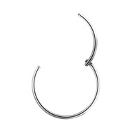 STRIEBORNÁ náušnica CLICKER RING 316L OCEL 0,8/8 mm STRIEBORNÁ náušnica CLICKER RING 316L OCEL 0,8/8 mm