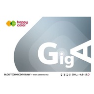 TECHNICKÝ BLOK HAPPY FARBA A2/250G/15KAR. BIELY