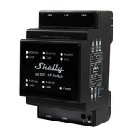 SHELLY LAN SPÍNAČ INTELIGENTNÝ SPÍNAČ S 5 RJ45 PORTMI NA DIN LIŠTU SHELLY LAN SPÍNAČ INTELIGENTNÝ SPÍNAČ S 5 RJ45 PORTMI NA DIN LIŠTU