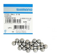 Ložiskové guličky Shimano 3/16 palcov 20 ks na náboje Ložiskové guličky Shimano 3/16 palcov 20 ks na náboje