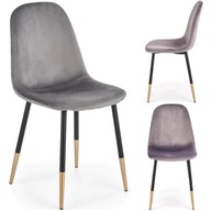 Jedálenská stolička do obývačky Glamour Velour 973C Grey Jedálenská stolička do obývačky Glamour Velour 973C Grey