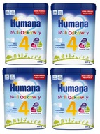 HUMANA 4 NÁSLEDNÉ MLIEKO PO 24 MESIACOCH 4x 650G HUMANA 4 NÁSLEDNÉ MLIEKO PO 24 MESIACOCH 4x 650G