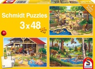 Schmidt Puzzle 3 x 48 dielikov Moje obľúbené zvieratká Schmidt Puzzle 3 x 48 dielikov Moje obľúbené zvieratká