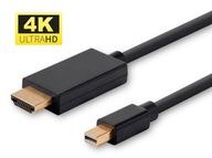 MicroConnect 4K mini DisplayPort na HDMI kábel 2m MicroConnect 4K mini DisplayPort na HDMI kábel 2m