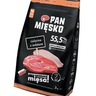 PAN MÄSO Karma Suché teľacie mäso s morčacím mäsom 3kg