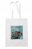 BAG Shopper Flowers Estetická módna biela BAG Shopper Flowers Estetická módna biela