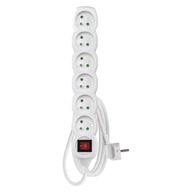 PREDLŽOVACÍ KÁBEL 2m 6 ZÁSUVEK SO SPÍNAČOM BIELE PVC 1mm2 EMOS P1612 PREDLŽOVACÍ KÁBEL 2m 6 ZÁSUVEK SO SPÍNAČOM BIELE PVC 1mm2 EMOS P1612