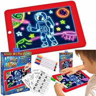 KRESLENIE A UČENIE TABLET VZDELÁVACIE LED SVIETENIE PRE DETI