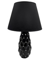 Čierna stolná lampa s očarujúcimi kryštálmi Čierna stolná lampa s očarujúcimi kryštálmi
