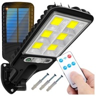 SOLÁRNE PULIČNÉ LAMPA 200w SÚMRAK SENZOR POHYBU LED + DIAĽKOVÉ OVLÁDANIE