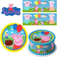 SET PEPPA PIG CAKE WRAPS + DVA OKRUHY SET PEPPA PIG CAKE WRAPS + DVA OKRUHY