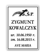 Náhrobná doska doska na hrob 29x21 cm Náhrobná doska doska na hrob 29x21 cm