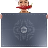 VEĽKÁ SILIKÓNOVÁ DOSKA 64x45cm s XL podložkou a podložkou VEĽKÁ SILIKÓNOVÁ DOSKA 64x45cm s XL podložkou a podložkou