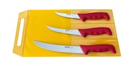 Polkars sada 3 nožov (modely 02, 23, 61) červené