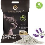 Prémiové levanduľové bentonitové stelivo 10L, nasiakavosť 350% Royal Furry Prémiové levanduľové bentonitové stelivo 10L, nasiakavosť 350% Royal Furry