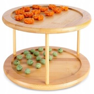 Stojan na tortu Fruits Round Cakes 2 úrovne OTOČNÉ Bamboo Eco Eco Stojan na tortu Fruits Round Cakes 2 úrovne OTOČNÉ Bamboo Eco Eco