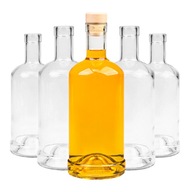 SET 5 ks TADEK sklenené fľaše 500 ml 0,5 L na LIKÉRY VÍNO LIKÉR CIDER SET 5 ks TADEK sklenené fľaše 500 ml 0,5 L na LIKÉRY VÍNO LIKÉR CIDER