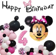 Narodeninový set BALOONS pre 4-ročné dievčatko MINI MINNIE MOUSE Narodeninový set BALOONS pre 4-ročné dievčatko MINI MINNIE MOUSE