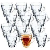 12x POHÁRKY NA ČAJ KÁVA 250ml SADA NÁPOJOV SÚPRAVA hrnčekov so vzorom rúčky 12x POHÁRKY NA ČAJ KÁVA 250ml SADA NÁPOJOV SÚPRAVA hrnčekov so vzorom rúčky