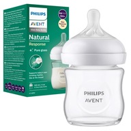 PHILIPS AVENT NATURAL RESPONSE Sklenená fľaša 0+ PHILIPS AVENT NATURAL RESPONSE Sklenená fľaša 0+