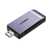 Čítačka pamäťových kariet SD / micro SD / CF / MS, zástrčka USB 3.0 - šedá