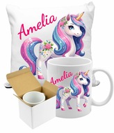 Sada hrnčeka na vankúš Unicorn, Unicorn + ľubovoľný text na meno ako darček Sada hrnčeka na vankúš Unicorn, Unicorn + ľubovoľný text na meno ako darček