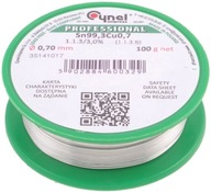 Spájkovací cín s tavidlom SW32, 0,7 mm, 100 g, TIN 070/100CU Spájkovací cín s tavidlom SW32, 0,7 mm, 100 g, TIN 070/100CU