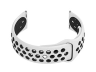 Gumený remienok pre inteligentné hodinky U11 - bielo/čierny 22mm Gumený remienok pre inteligentné hodinky U11 - bielo/čierny 22mm