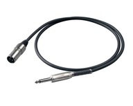 PROEL mono jack mikrofónový kábel - XLR M 1m